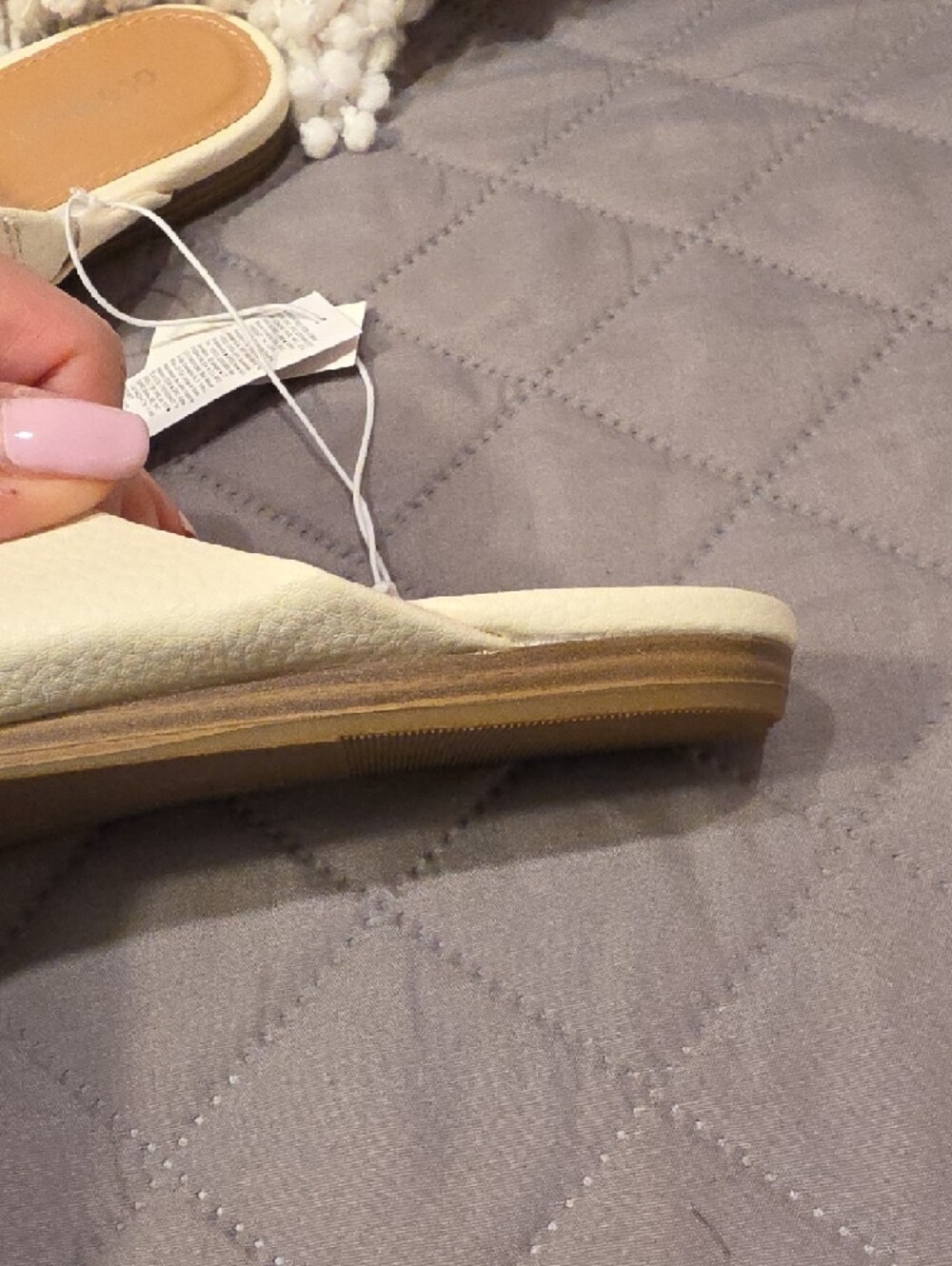 Old Navy Cream Faux Leather Slip-On Pointed Mules - Picture 16 of 16